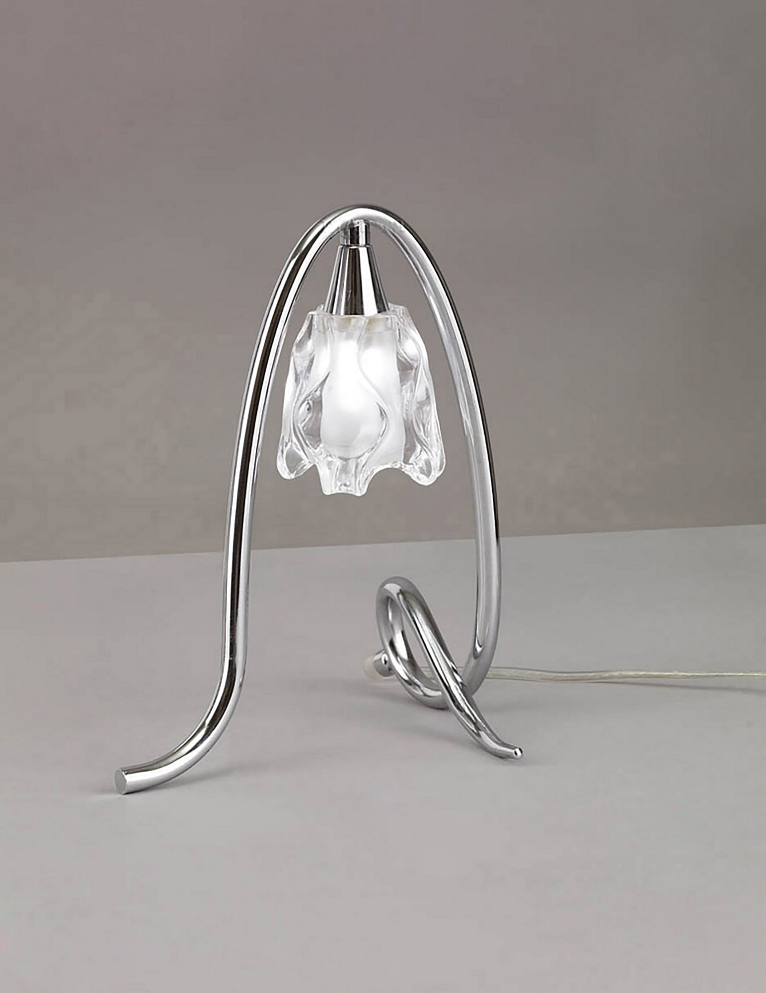 Amel Polished Chrome Table Lamps Mantra Armed Table Lamps